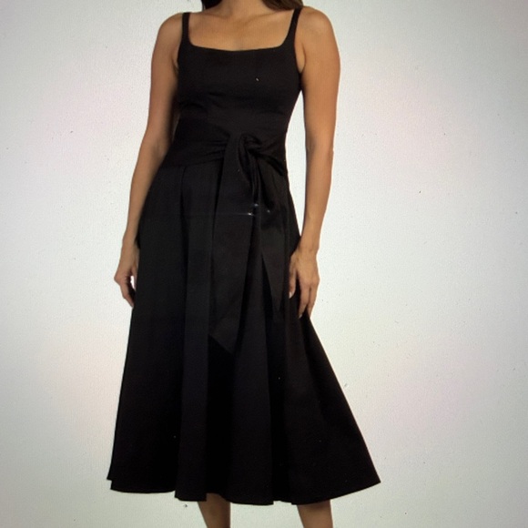 NWT TOCCIN Cady Tie Front Corset Midi Dress in sz. 0 - Picture 3 of 17